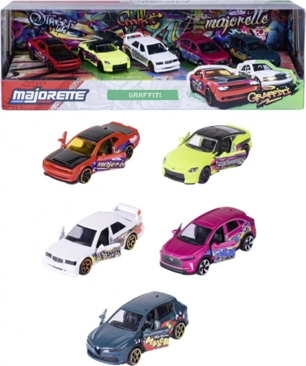Set de regalo Majorette Graffiti de 5 coches 1:64