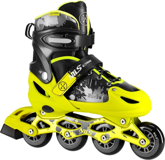 Patines en línea NILS Extreme Rocko amarillos