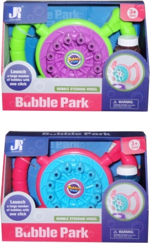 Máquina de burbujas con solución jabonosa