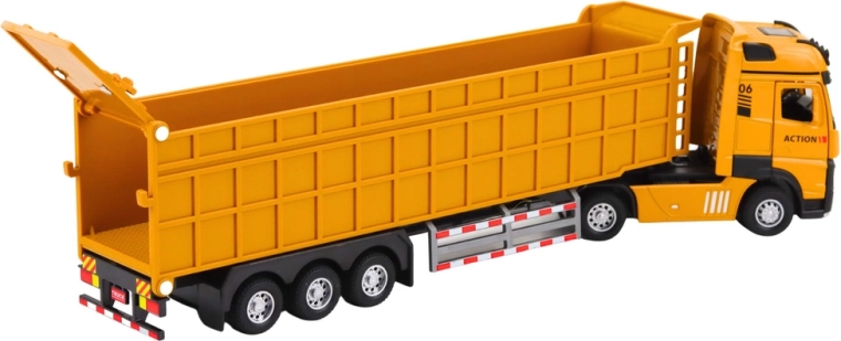 Conjunto volquete realista con caja basculante elevable