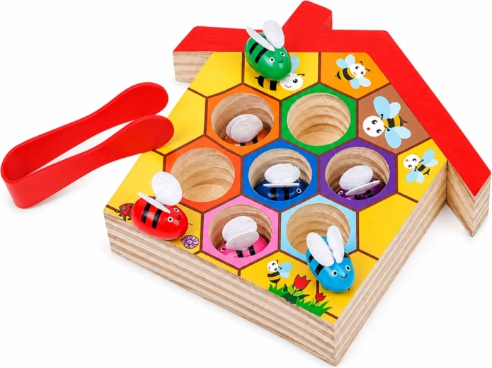 Abejas de colores para aprender jugando