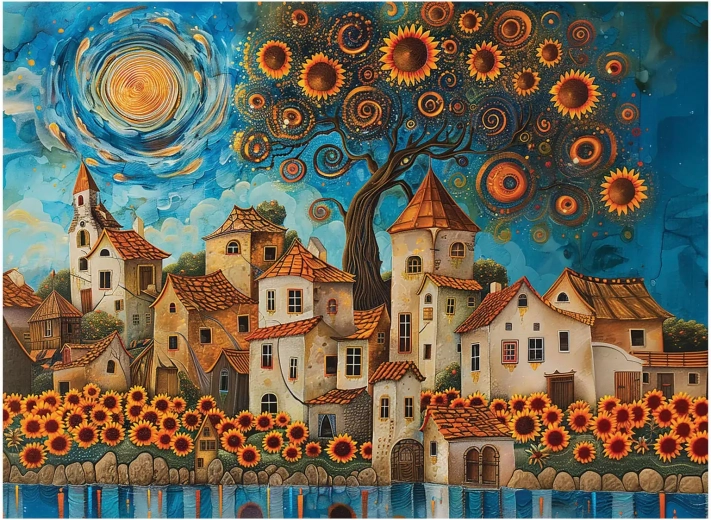 Puzzle Girasoles 1000 piezas