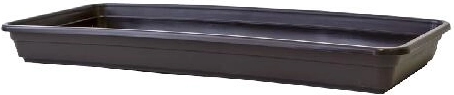 Platillo de plástico para jardinera Lobelia 50 cm marrón