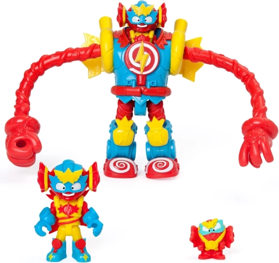 SuperThings Sugarfun Superbot Power Arms robot con figuras y accesorios