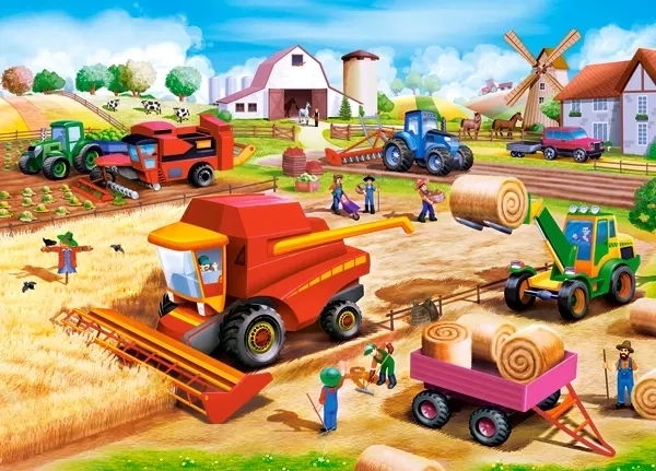 Puzle Trabajo en la granja 60 piezas