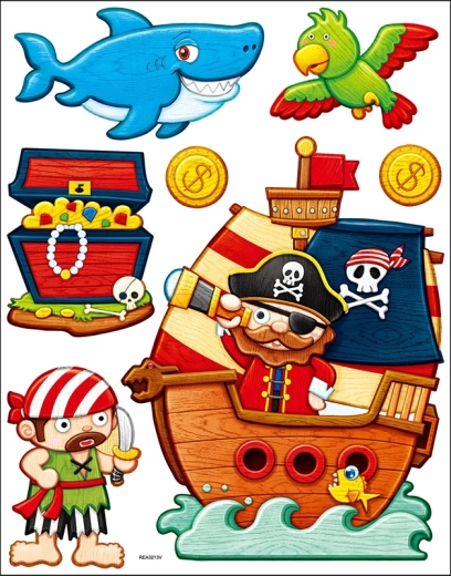 Pegatinas decorativas de pared piratas