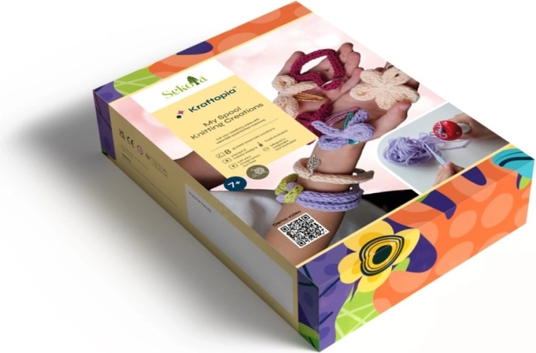Sekoia Kraftopia joyas de ganchillo – set para tejer con telar de carrete