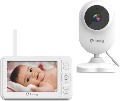 Vigilabebés electrónico con cámara LIONELO Babyline blanco