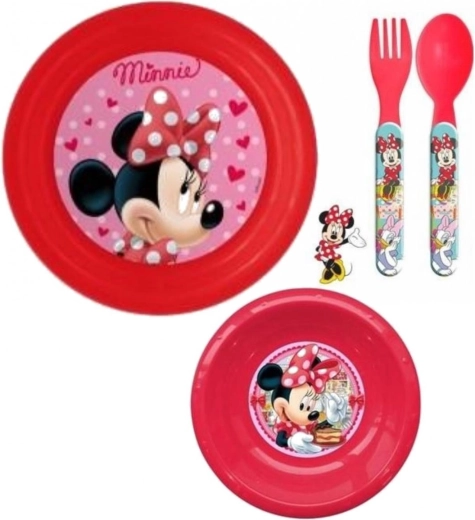 Juego de comedor de plástico Minnie (3 piezas) Eli