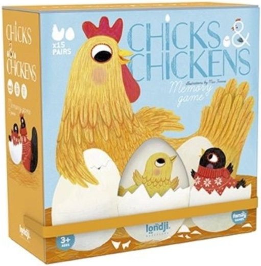 Juego de memoria Londji gallinas y pollitos