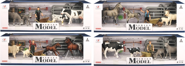 Animalitos de granja – set de animales de granja, 4 tipos