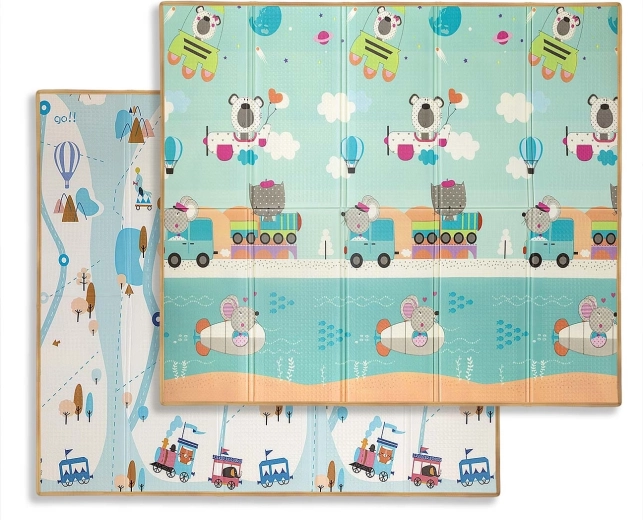 Milly Mally alfombra de espuma plegable para jugar Play City and Fields