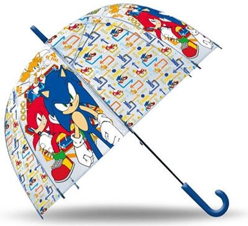 Paraguas infantil transparente SONIC