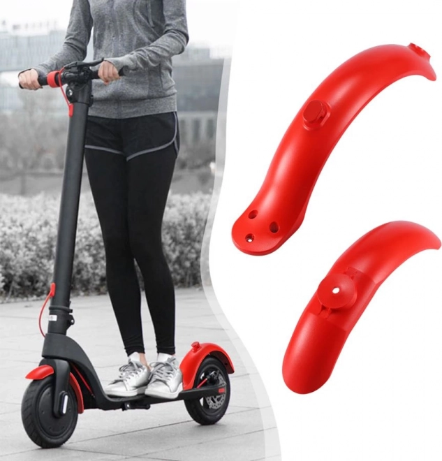 Juego de guardabarros para patinete Xiaomi M365/PRO - rojo