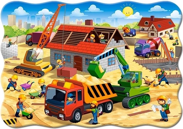 Puzle Casa en construcción 30 piezas