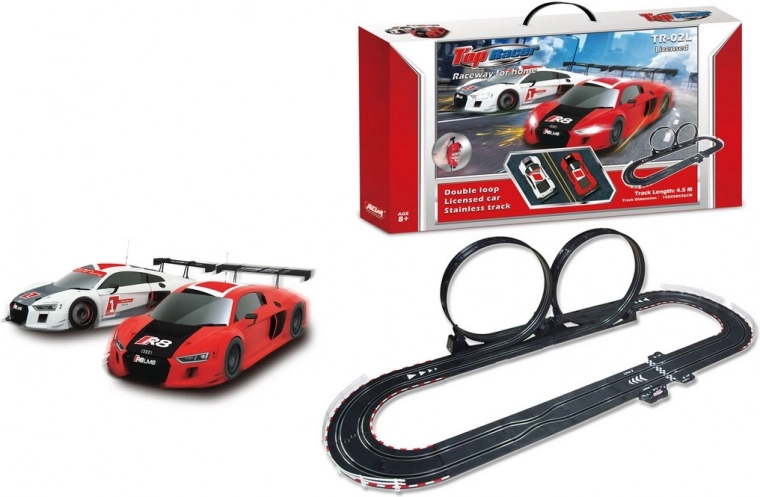 Pista de coches con loops Audi 450 cm