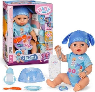 Muñeco Baby Born Jonas Click & Play 43 cm con mano mágica y accesorios