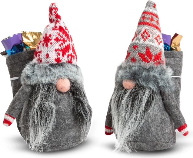 Gnomo escandinavo navideño de tela - 1 unidad
