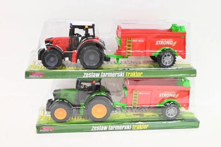Tractor con máquina agrícola – set