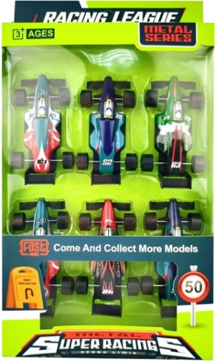 Set de coches de Fórmula 1 (6 uds.)