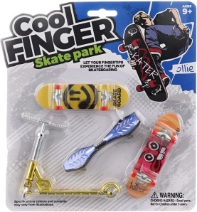 Set de fingerboard con patinete para chicos