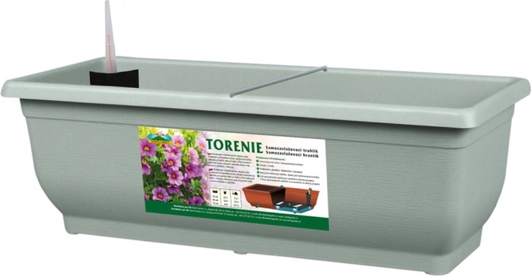 Jardinera de autorriego TORENIE Modern 50 cm verde claro