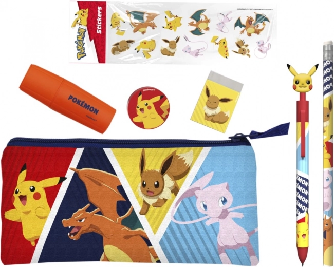 Set escolar Pokémon con pegatinas