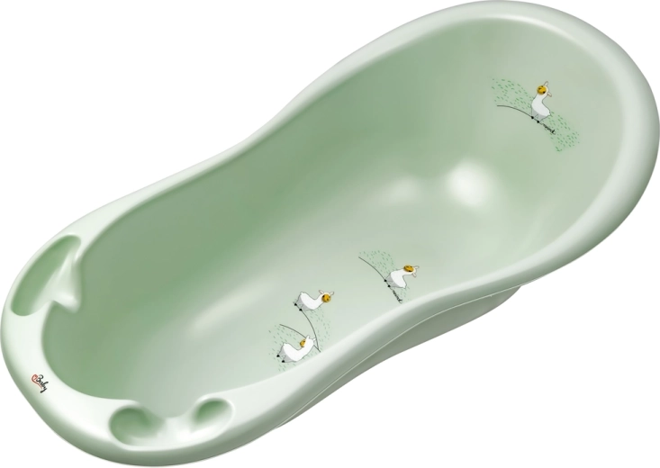 Bañera Maltex Lama Minimal 100 cm, verde salvia