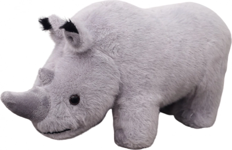 Rinoceronte de peluche gris 30 cm