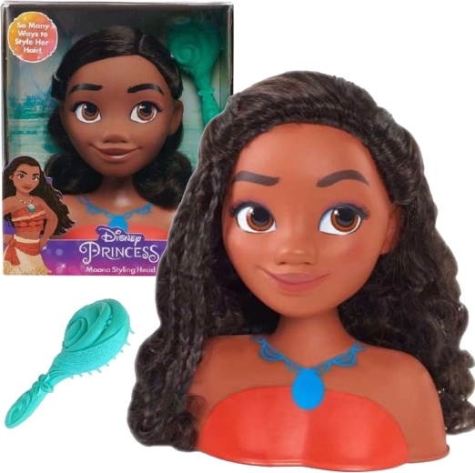 Cabeza para peinar DISNEY PRINCESS VAIANA (MOANA) con cepillo