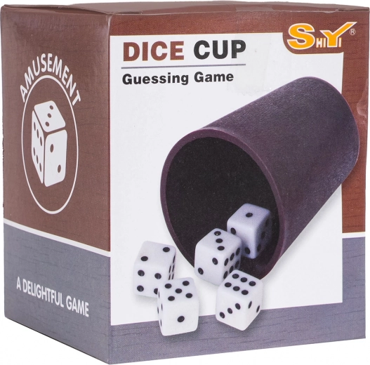 Set para jugar a los dados con cubilete y 10 dados