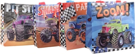 Bolsa de regalo MONSTER TRUCK de plástico 20 × 20 × 9 cm