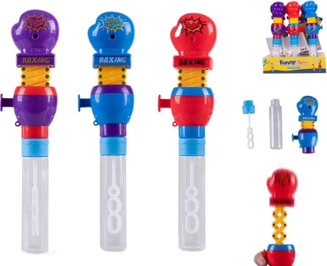 Pompero con guante de boxeo extensible para niños