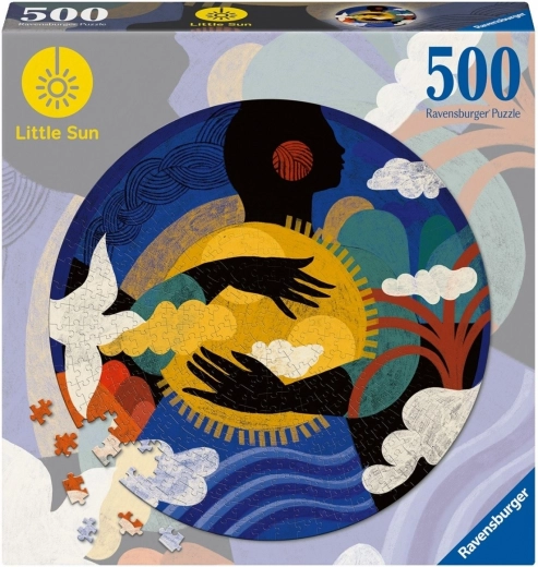 Puzzle RAVENSBURGER de 500 piezas – pequeño sol, sentido de “leer” (redondo)