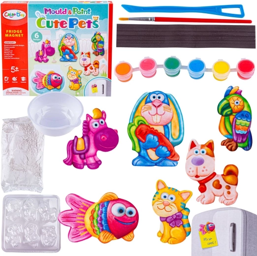 Set creativo para hacer imanes y moldes DIY Cute Pets (animalitos adorables)