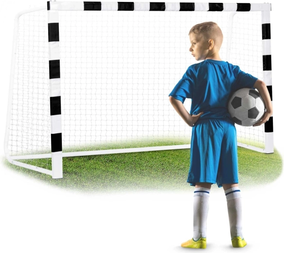 Portería de fútbol Neo-Sport 180 × 120 × 60 cm negro-blanca