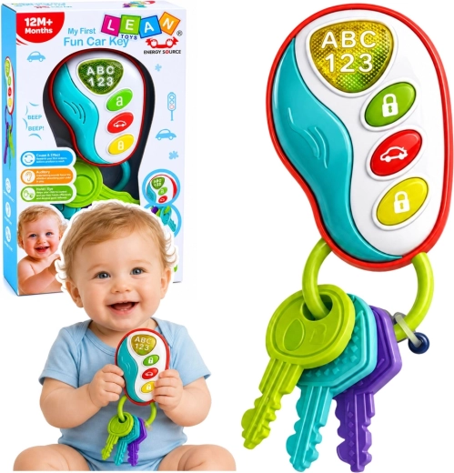 Llaves de coche interactivas para bebé con luces y sonidos