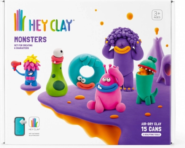 Hey Clay Monsters – set de plastilina espumosa para niños