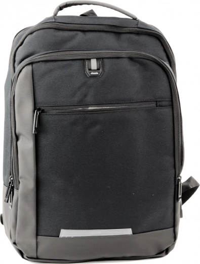 Mochila business USB para portátil de hombre negra 16L 45cm