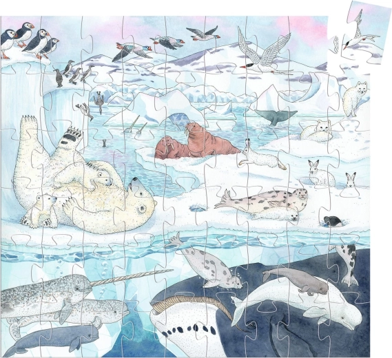 Hermosa ilustración del mundo polar