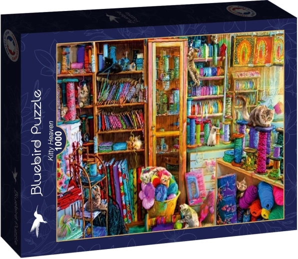 Puzzle Bluebird Paraíso de gatos 1000 piezas