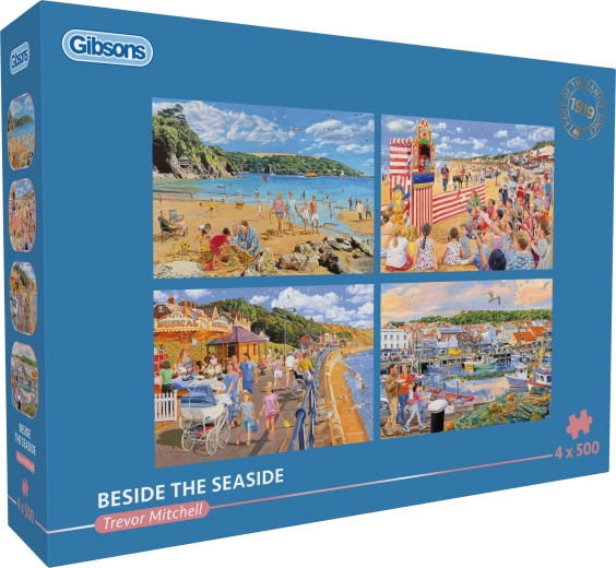 puzzle GIBSONS Junto al mar 4×500 piezas
