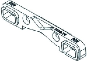 JAMARA soporte inferior trasero de suspensión 7075 CNC