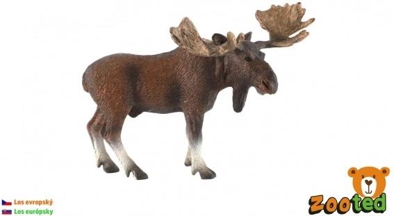 Figura de plástico de alce europeo 13 cm