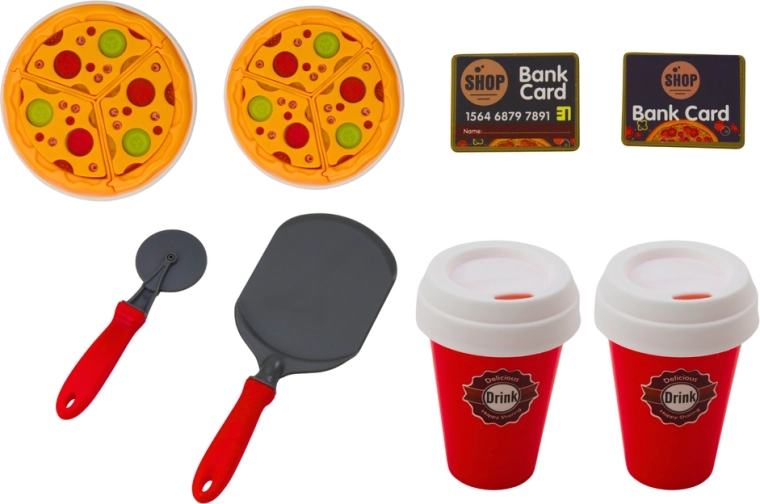 Horno para pizza y toppings coloridos