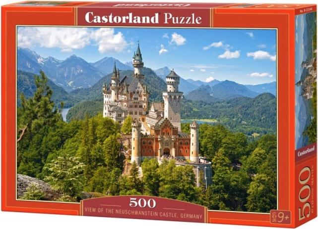 Puzle de 500 piezas – vista del castillo de Neuschwanstein