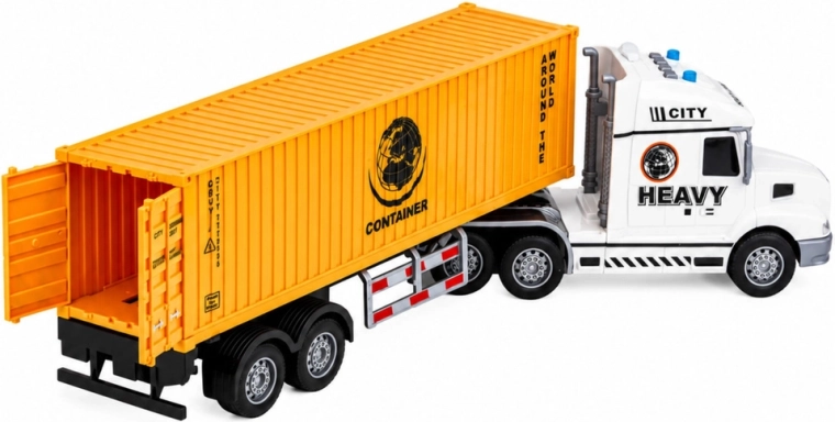 Contenedor desmontable y puertas traseras abatibles