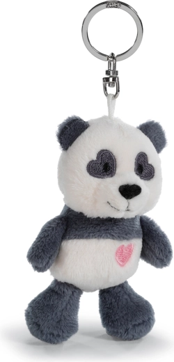 Llavero de peluche panda con corazoncito 10 cm NICI