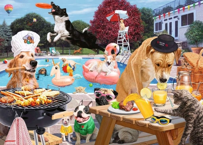 Puzzle Días de verano de perros 1000 piezas