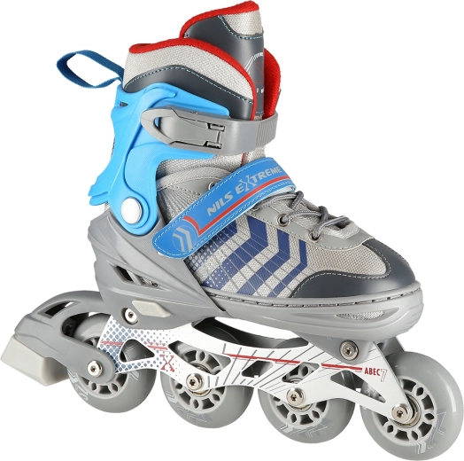 NILS Extreme NH18192 patines ajustables 4 en 1 – Gris azulado